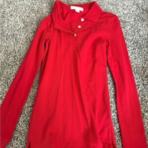 Aeropostale Vibrant Red Polo Shirt